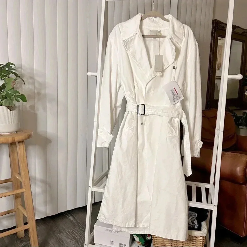Amen Embellished Trench Coat - Italian Celebrity Favorite! NWT - Picture 1 of 12